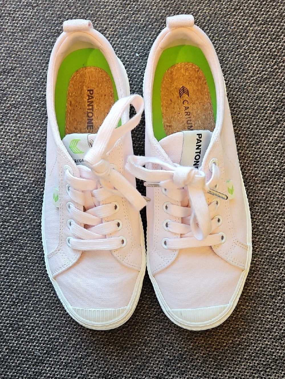 Cariuma X Pantone Pale Pink Canvas Sneakers